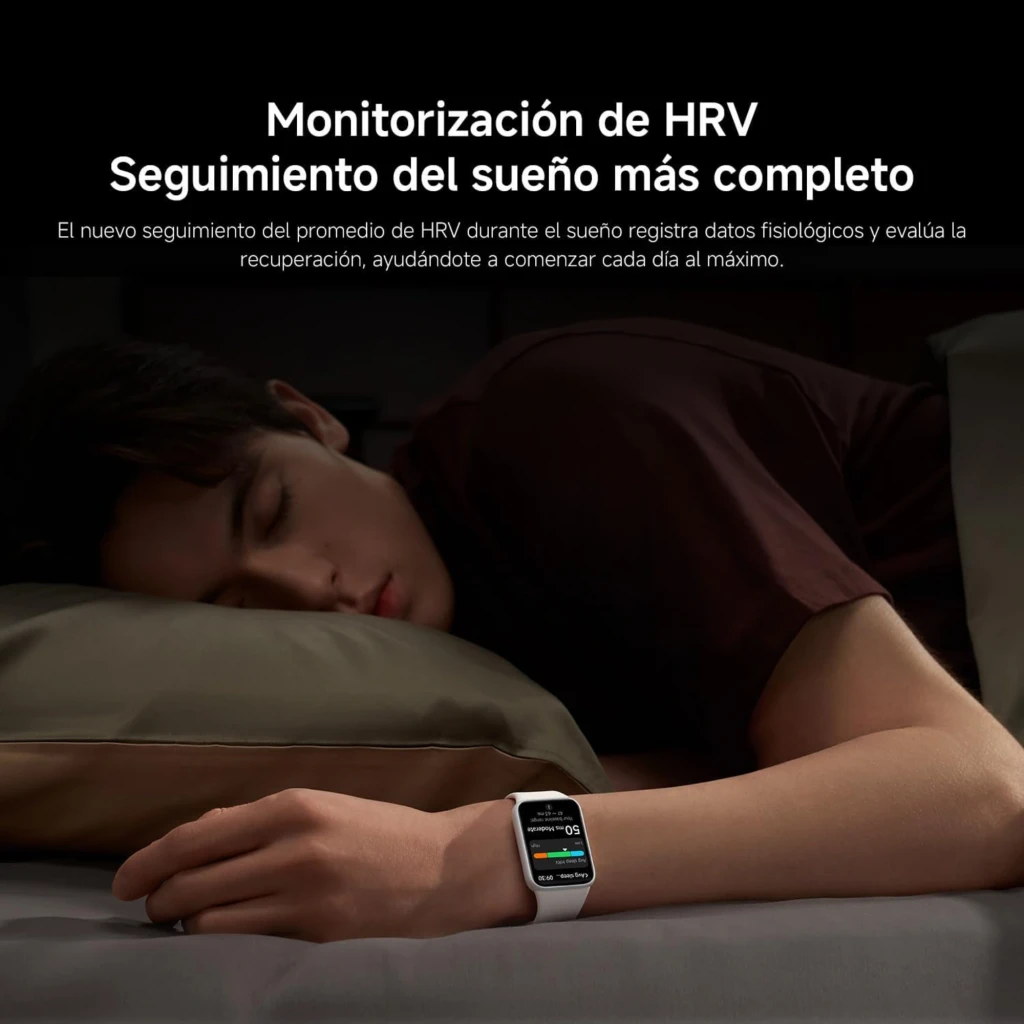 Xiaomi Smart Band 10 Pro NFC negra con pantalla AMOLED 1,74, correa negra, interfaz de salud y sueño en pantalla; diseño rectangular, resistente 5 ATM