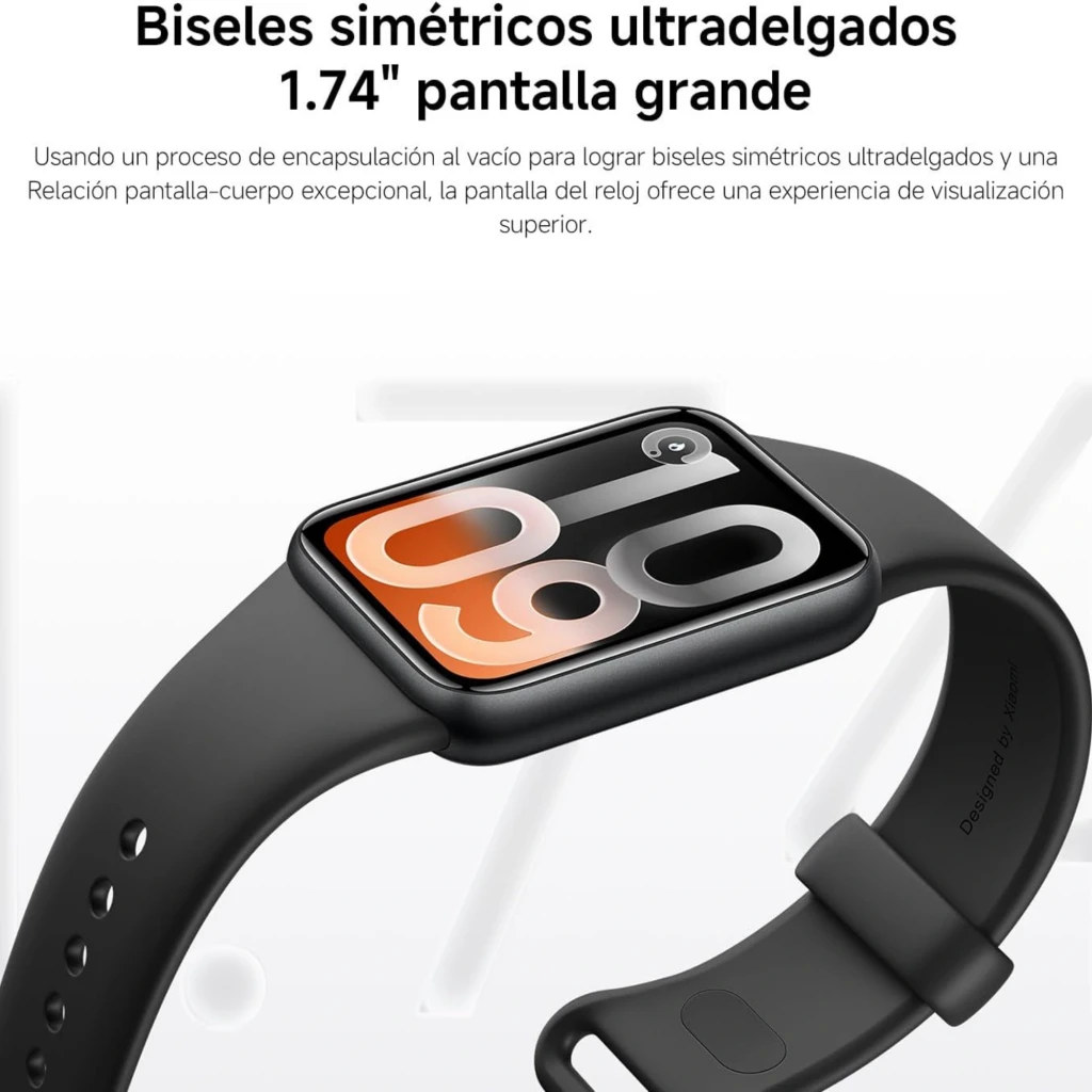 Xiaomi Smart Band 10 Pro NFC en negro con pantalla AMOLED 1,74 pulgadas, biseles ultradelgados, correa ajustable y diseño resistente al agua 5 ATM