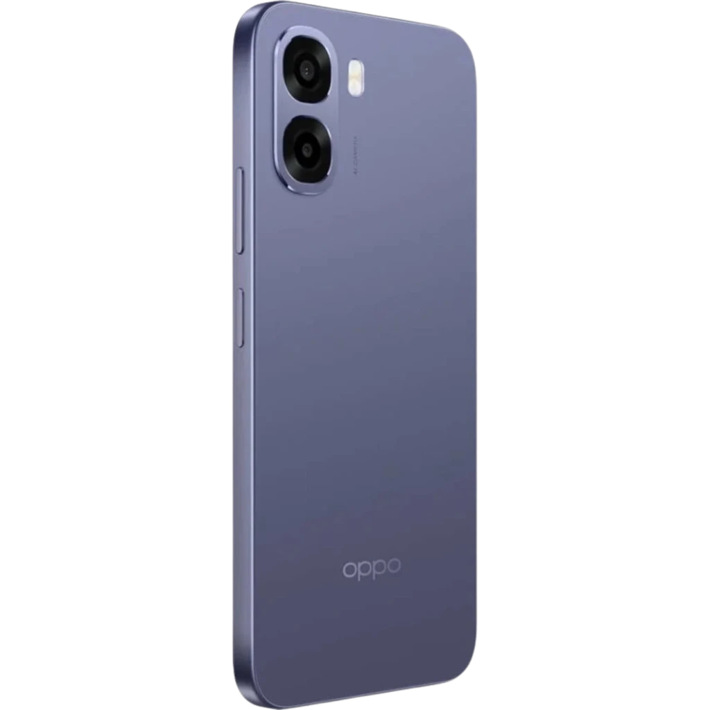 OPPO A6X 5G 256 GB Negro 8 GB 6100 mAh con diseño delgado, acabado mate oscuro, doble cámara trasera vertical y bordes planos con botones laterales