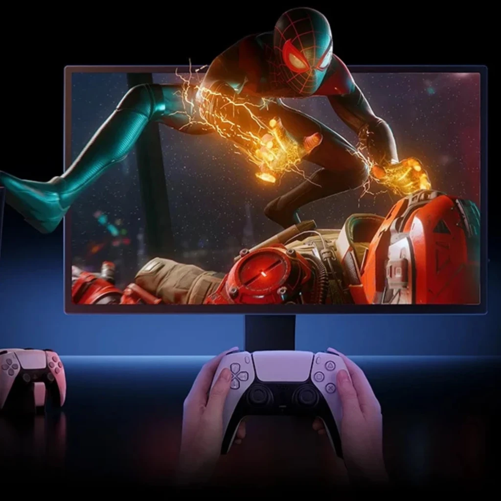 Uperfect UMax21 Monitor 21,5" Full HD táctil, panel IPS 120 Hz, biseles finos, soporte central robusto; ideal para juegos con mando en pantalla