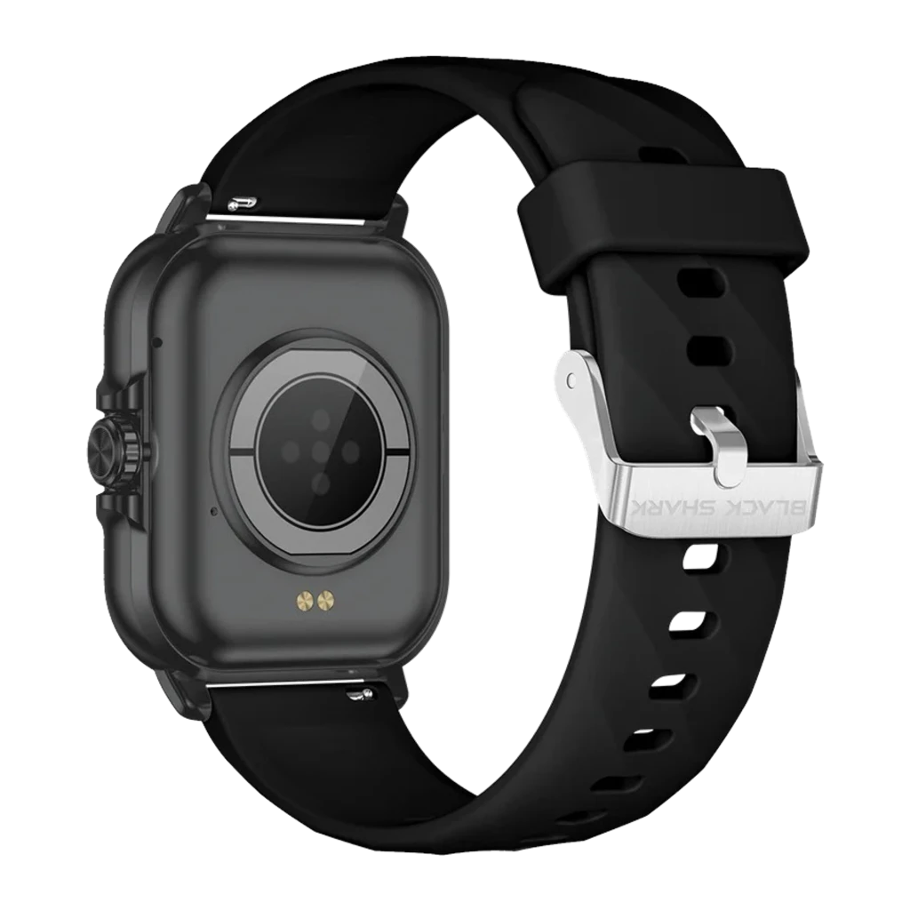 Correa de silicona negra con hebilla metálica BLACK SHARK para smartwatch GT3 Neo2, diseño resistente y elegante, compatible con caja cuadrada y cierre seguro