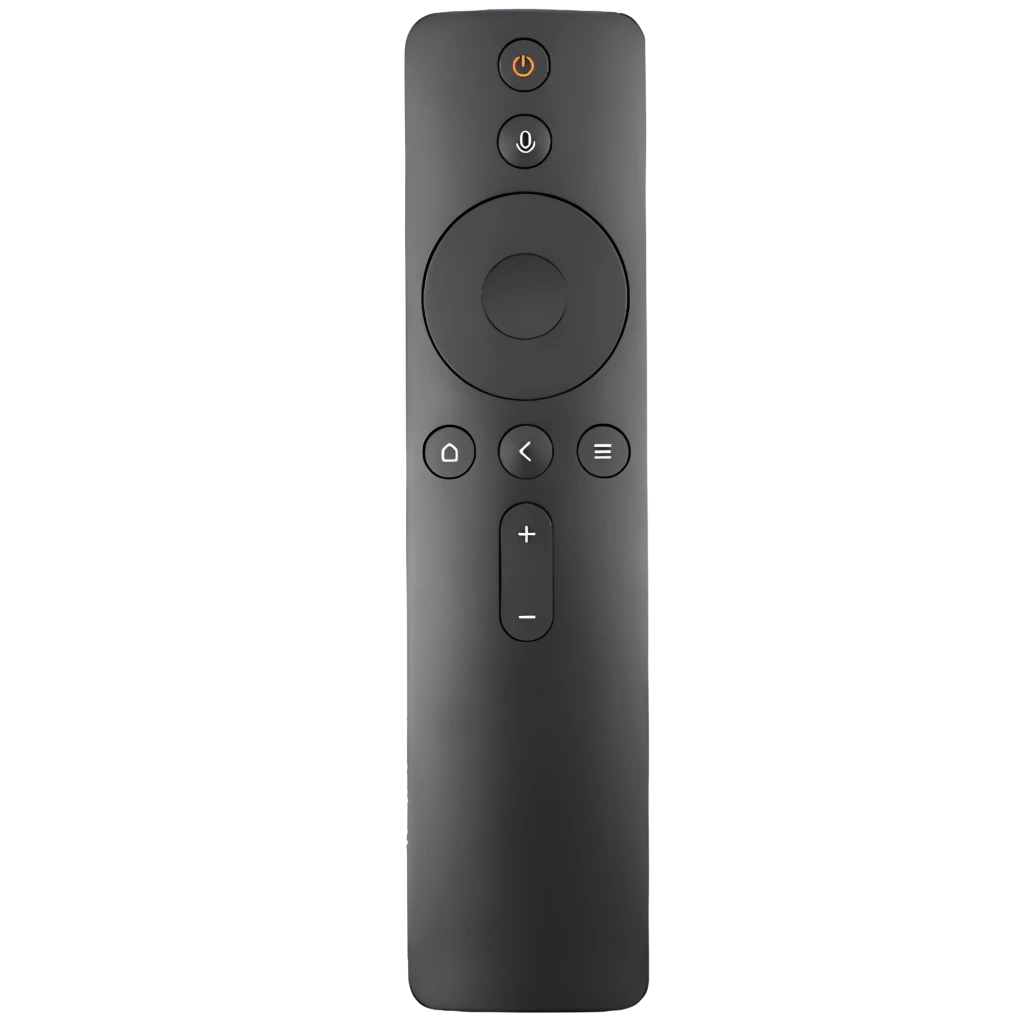 Xiaomi Remote Control Mando Inalámbrico negro, compacto y minimalista con botones de encendido, voz, navegación circular, atrás, inicio, menú y volumen