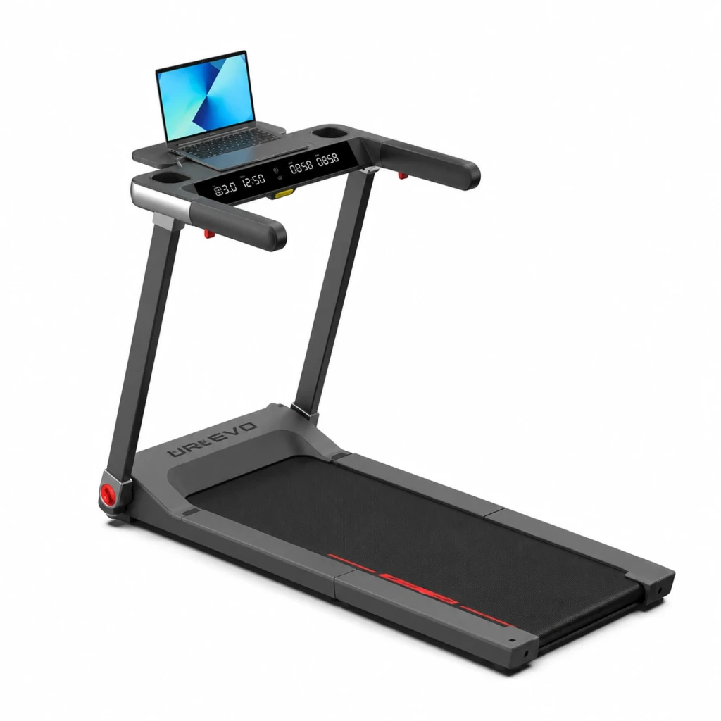 Cinta de correr Kingsmith WalkingPad G2 Plus plegable 551,6W con consola LED, soporte para portátil, barandales robustos y banda amplia antideslizante