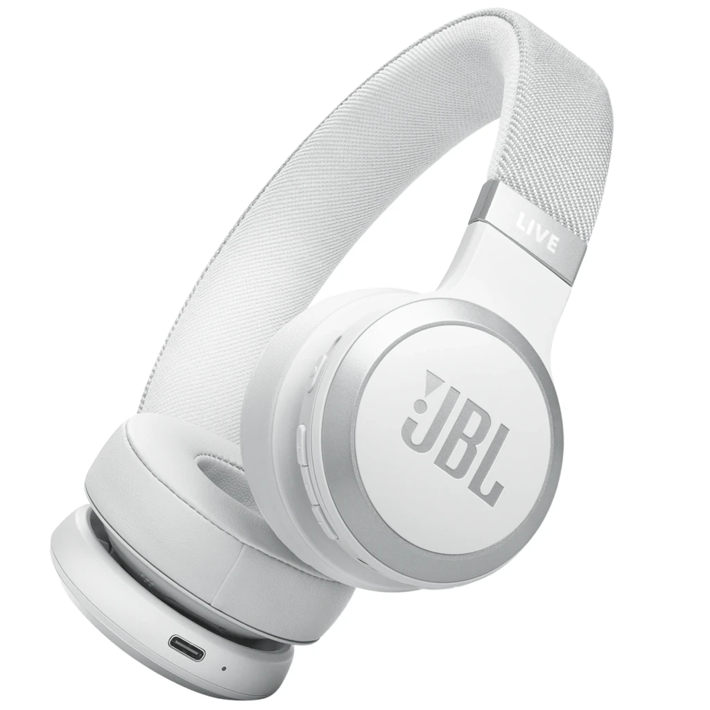 JBL Live 670NC Bluetooth Blanc - Auriculares Inalámbrico