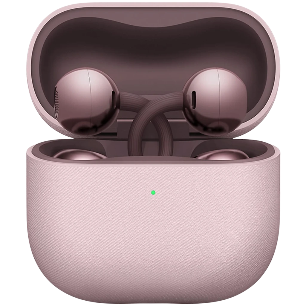 Huawei FreeClip 2 Púrpura auriculares Bluetooth con estuche rosa texturizado, diseño open-ear con clip curvo, acabado metálico y luz LED frontal