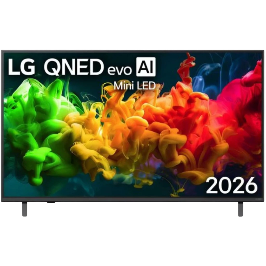 LG 43QNED81B6C Smart TV 43 pulgadas con panel QNED Evo MiniLED, biseles delgados y pantalla 4K vibrante con colores intensos y contraste preciso