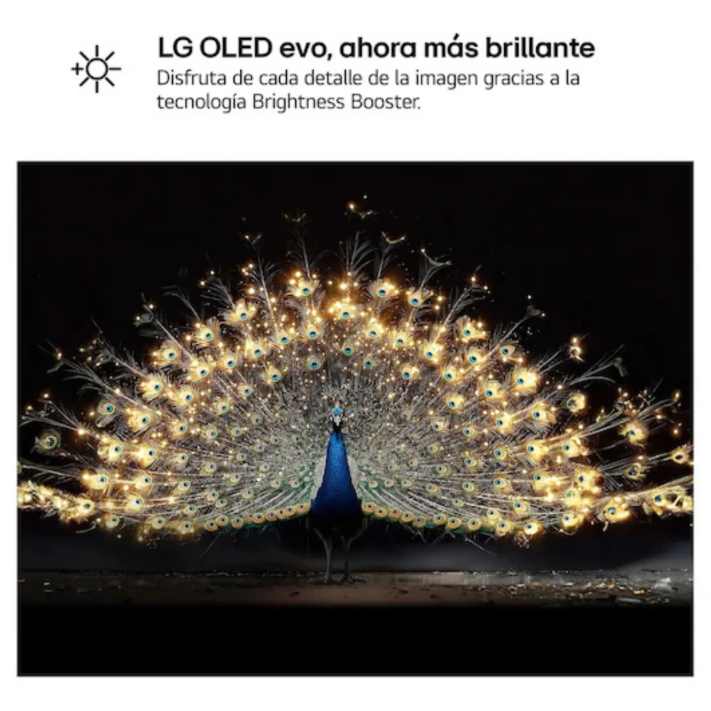 LG 48C64LA Smart TV OLED Evo 48" 4K α11 AI Gen3 con brillo mejorado Brightness Booster y contraste profundo; pavo real vibrante en negro absoluto