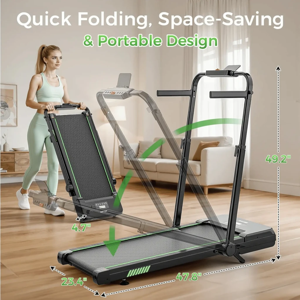 Akluer TW140x: cinta de correr plegable con inclinación 12%, altavoz Bluetooth, barandillas laterales, pantalla LED y diseño compacto para ahorro de espacio