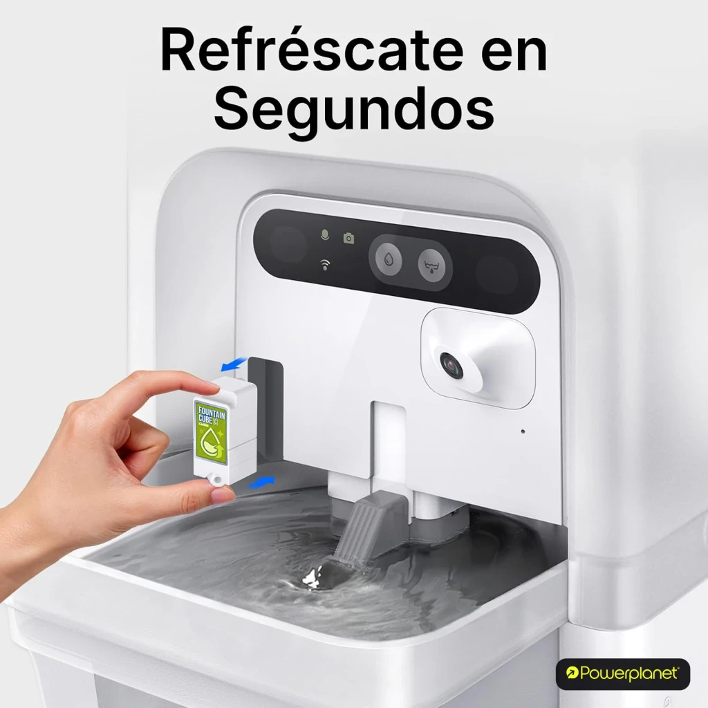 Filtro de repuesto PETKIT Fountain Cube C Pack 5 unidades: cartucho compacto con indicador verde, fácil de insertar en fuente, mejora la pureza del agua