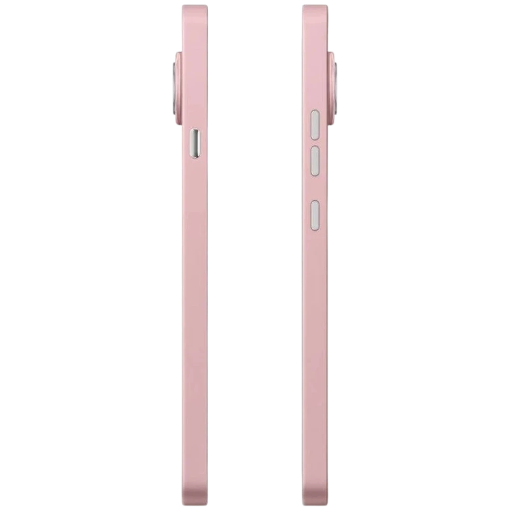 Bordes laterales en color rosa mate con botones metálicos y módulo de cámara sobresaliente; diseño del Nothing Phone 4a 5G 256 GB AMOLED LTPS 6,78 12 GB