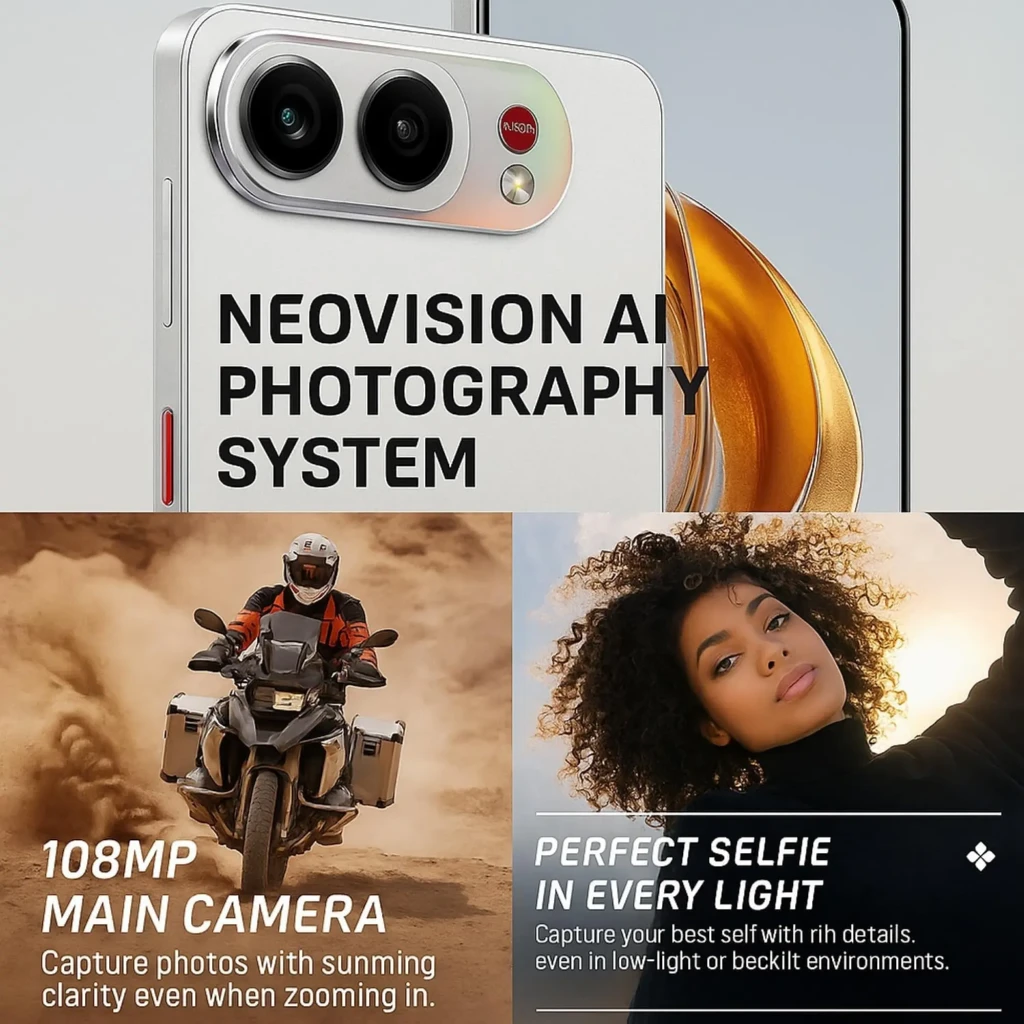 ZTE Nubia Air Pro 5G negro con cámara principal 108 MP, sistema Neovision AI, pantalla AMOLED 6,78 pulgadas 144 Hz y selfies nítidos en cualquier luz
