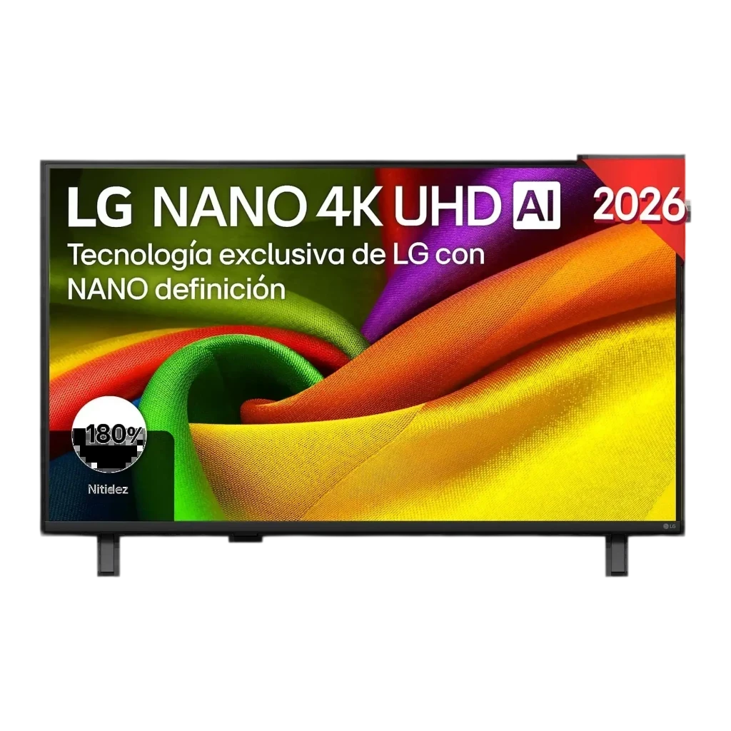 LG NanoCell 50NU850B6LA negro, Smart TV 50 pulgadas 4K UHD 60Hz con webOS 26 y α7 AI Gen9; pantalla con colores vivos, gran nitidez y biseles finos