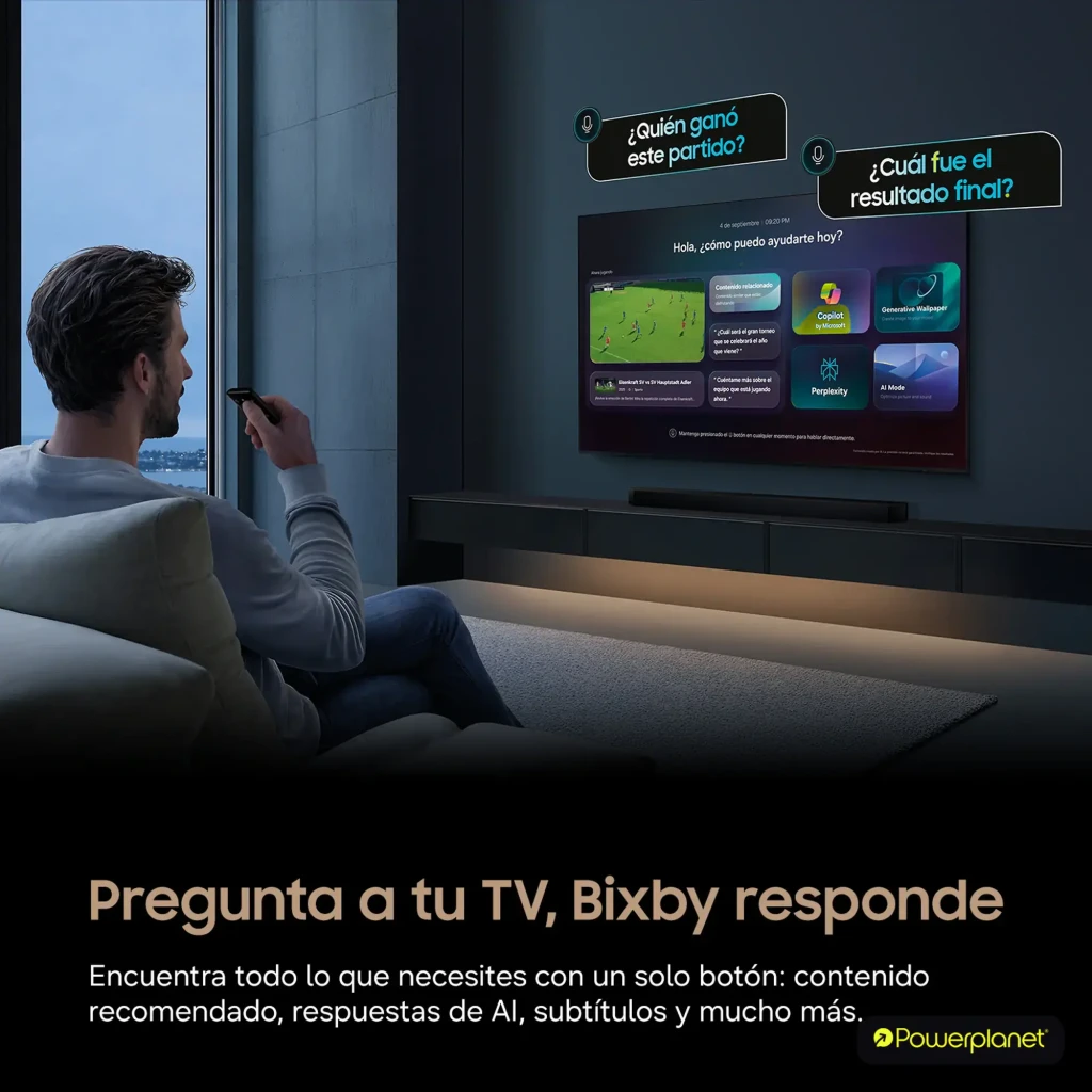 Televisor Samsung TU75U8075HU 75 pulgadas con pantalla LED Crystal UHD 4K, biseles delgados, soporte central, control por voz Bixby y Tizen OS