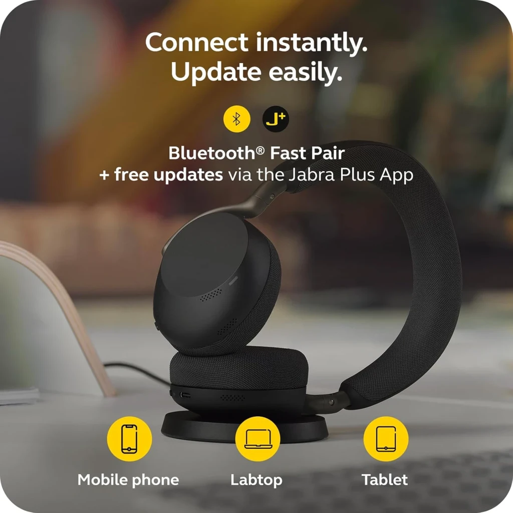 Jabra Auriculares Evolve3 75 Negro - vue