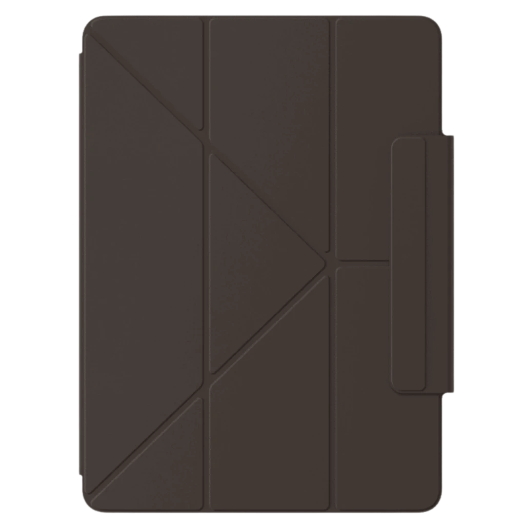 Capa Oneplus Pad 4 Folio Case com Suporte Preto com dobras geométricas, suporte integrado e aba lateral para caneta, proteção elegante e minimalista