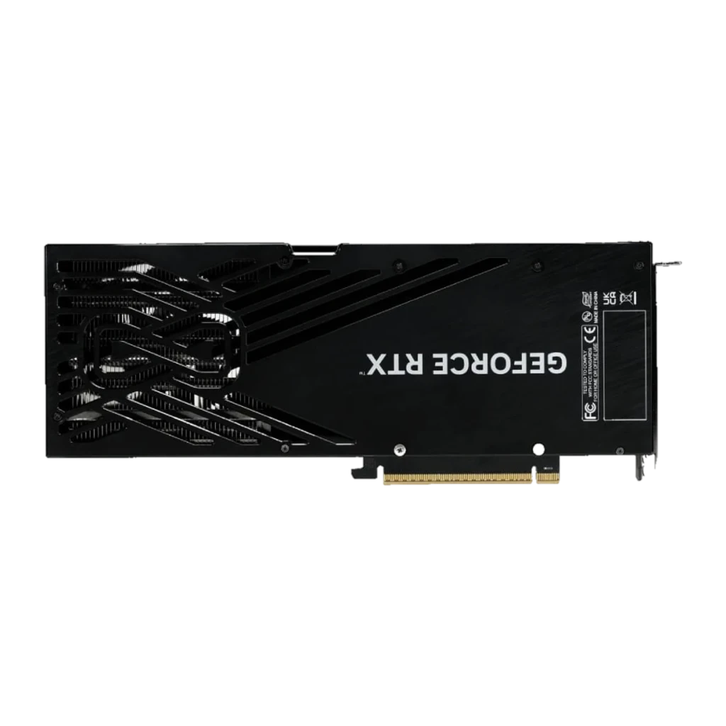 Palit GeForce RTX 5070 Infinity 3 OC 12GB Negro, vista lateral: conectores y disipador térmico