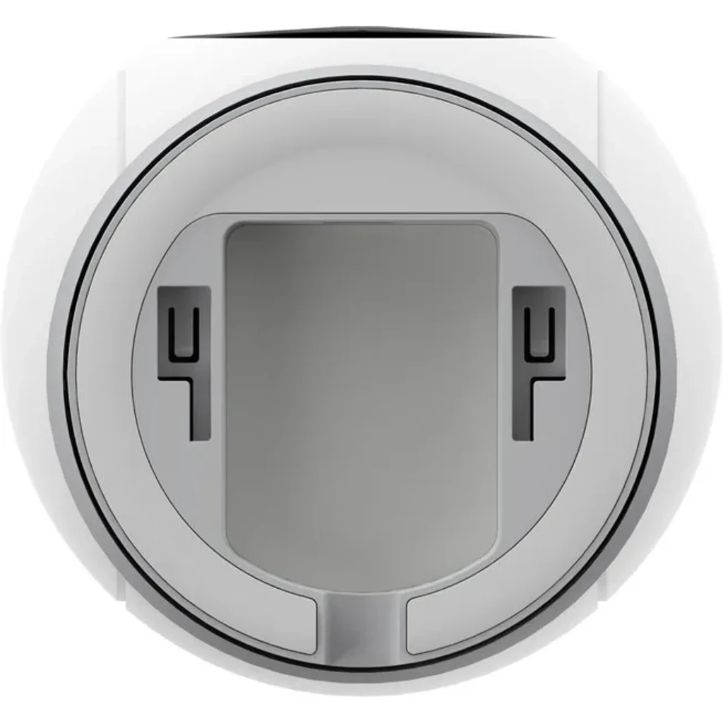 Módulo frontal de la Cámara de Vigilancia Xiaomi Smart Camera C701 Pro, diseño circular blanco con lente central protegida y ranuras laterales, acabado