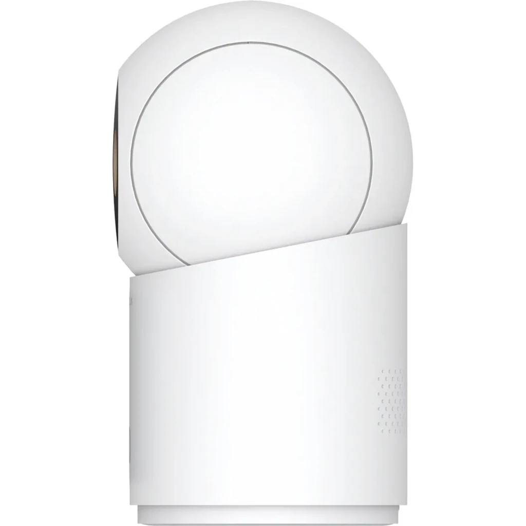 Cámara de Vigilancia Xiaomi Smart Camera C701 Pro WiFi 6 4K Visión Nocturna en color blanco, diseño cilíndrico con cúpula esférica y rejillas laterales