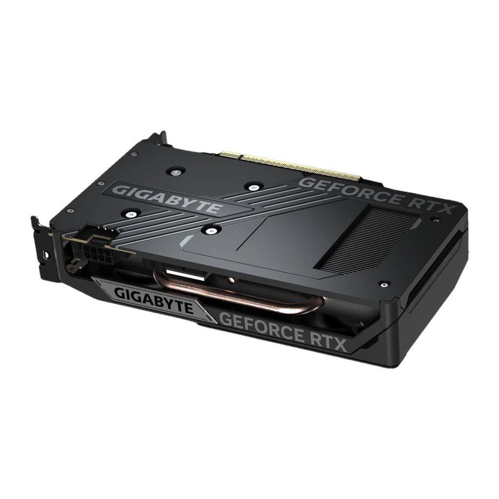Gigabyte GeForce RTX 5050 Windforce OC 8GB negro, vista inferior: placa base y puertos
