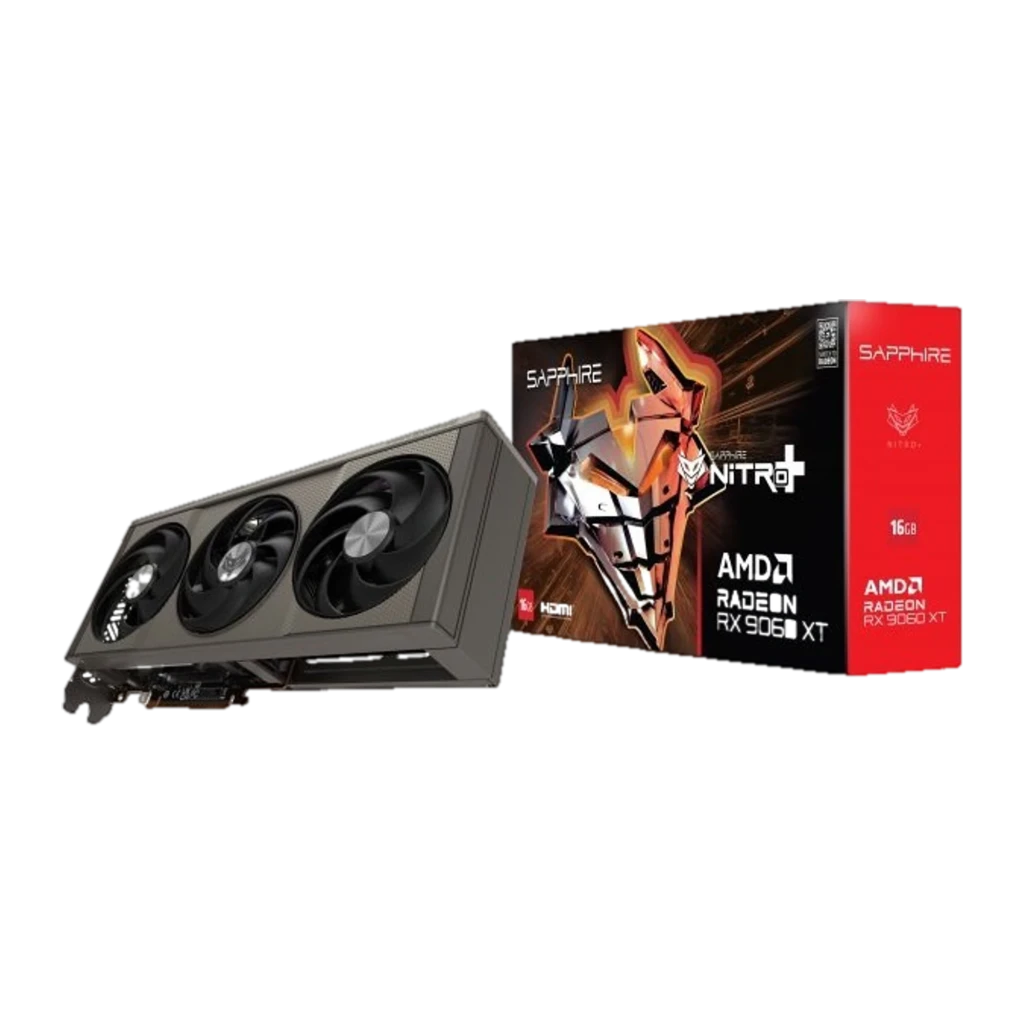 Sapphire Nitro+ Radeon RX 9060 XT 16GB, kit completo: tarjeta con caja y embalaje original