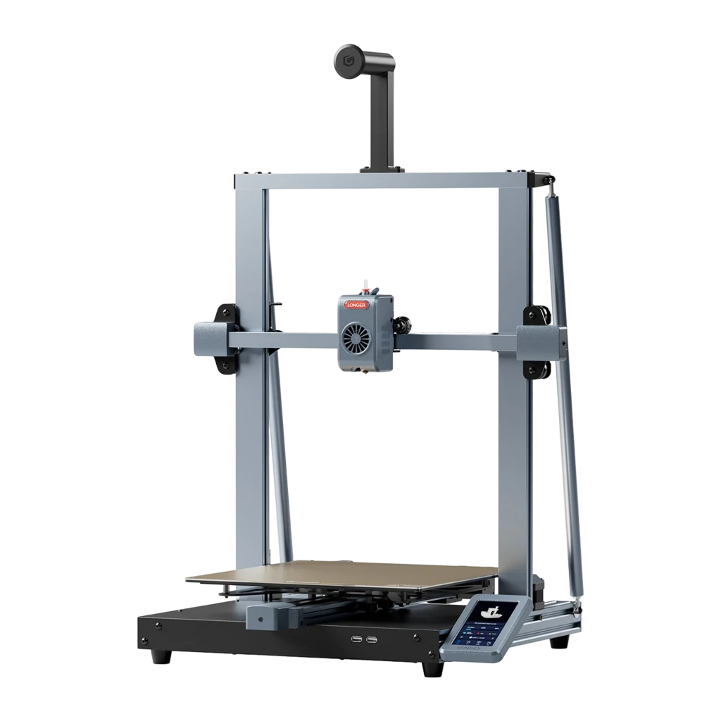 Imprimante 3D Longer LK10 Plus FDM grand volume, châssis métal, tête avec ventilateur, écran tactile incliné, plateau large compatible PLA PETG ABS ASA TPU