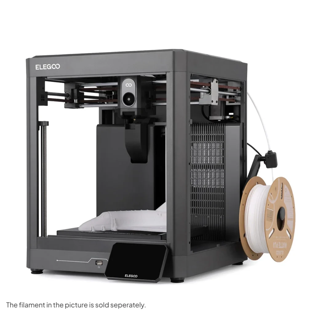 Impresora 3D Elegoo Centauri 2 FDM con sistema de 4 colores, chasis metálico, extrusor directo, pantalla táctil y bobina de filamento externa