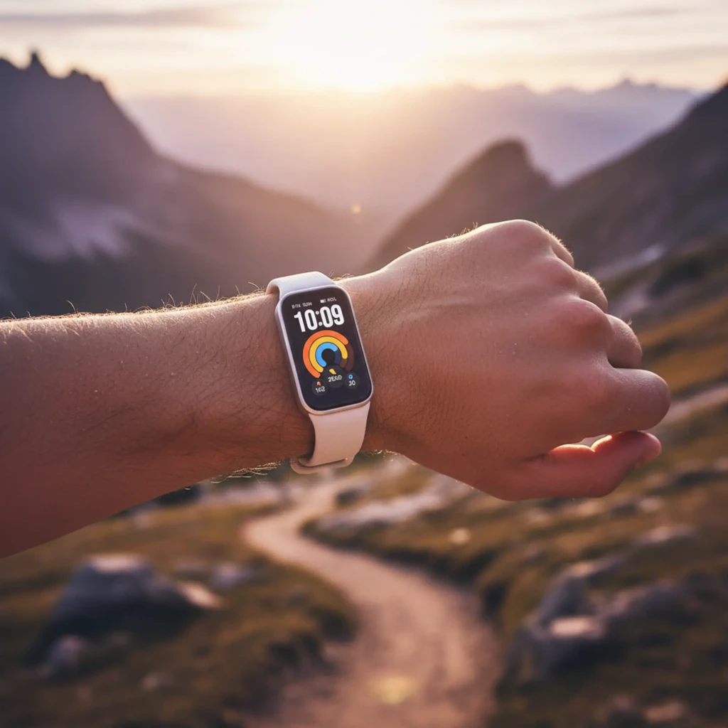 Xiaomi Smart Band 11 Active Plata con pantalla rectangular a color, correa blanca, widgets de actividad, monitoreo cardíaco y SpO2, ideal para deporte