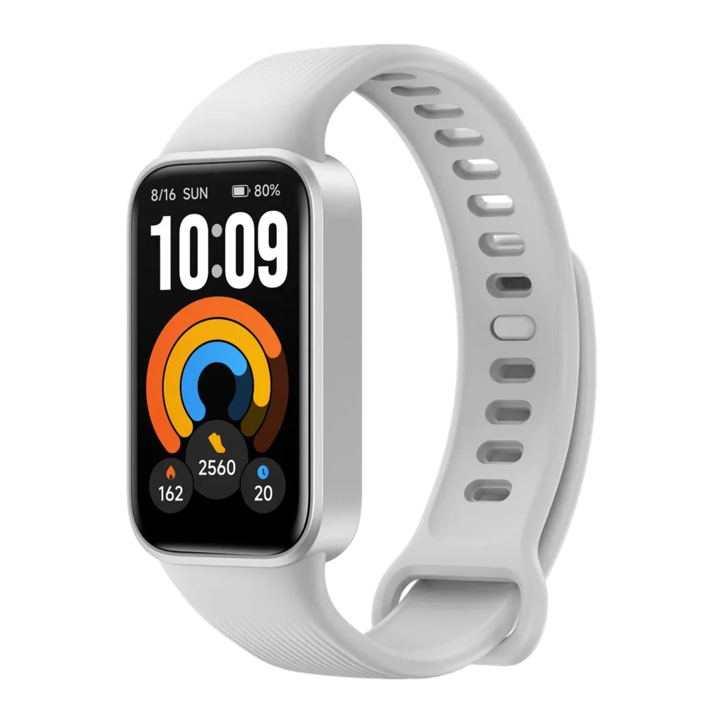 Xiaomi Smart Band 11 Active Plata con pantalla rectangular a color, correa blanca ajustable y esferas fitness que muestran pasos, calorías y ritmo cardíaco