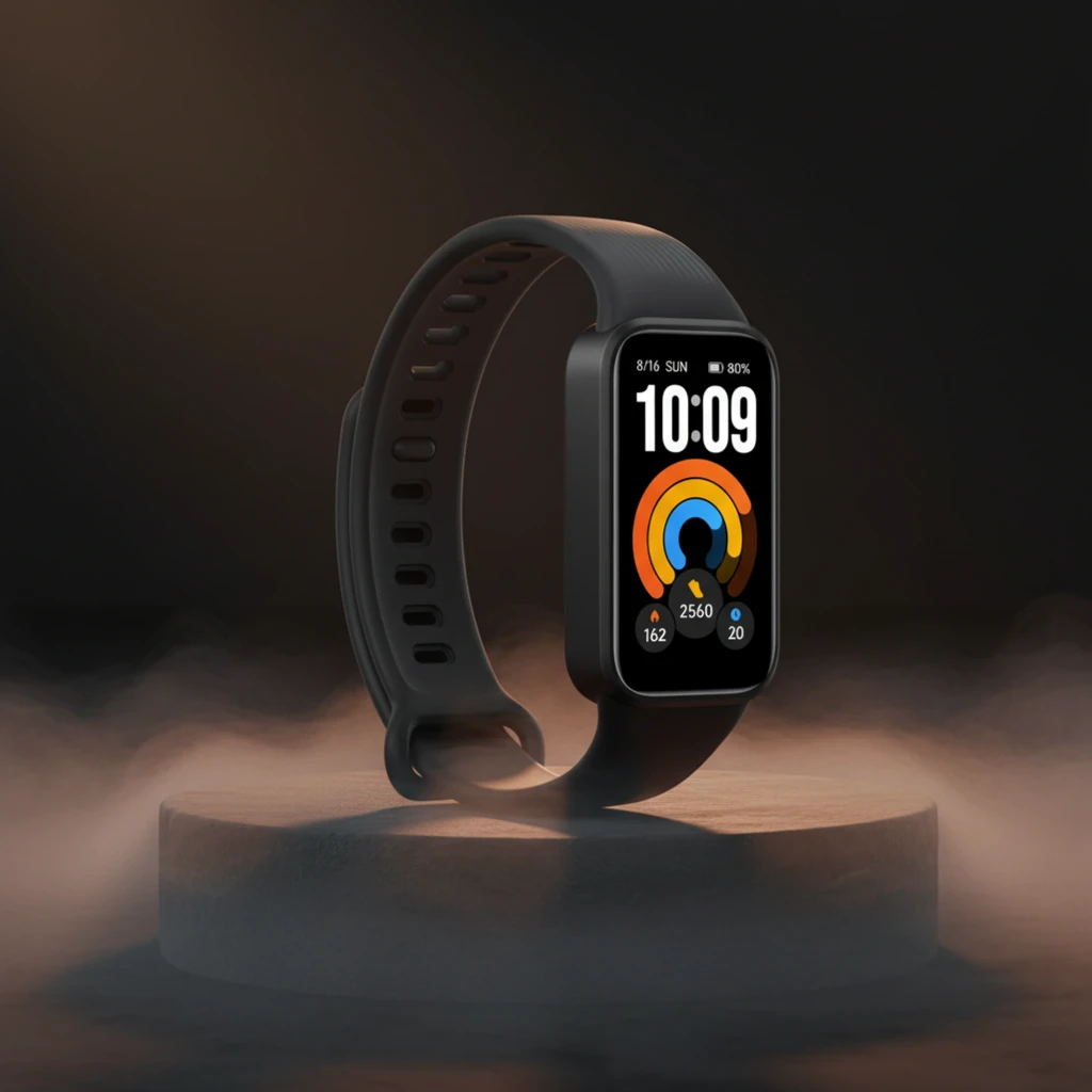 Xiaomi Smart Band 11 Active negra con pantalla rectangular a color, correa de silicona ajustable, indicadores de frecuencia cardíaca, SpO2 y modos deportivos