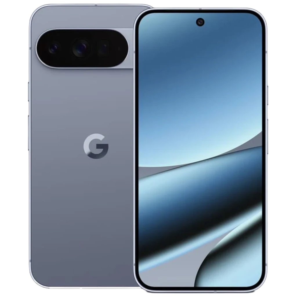 Google Pixel 10 Pro XL renovado en obsidiana, pantalla completa con orificio central, triple cámara trasera en barra horizontal, acabado mate elegante