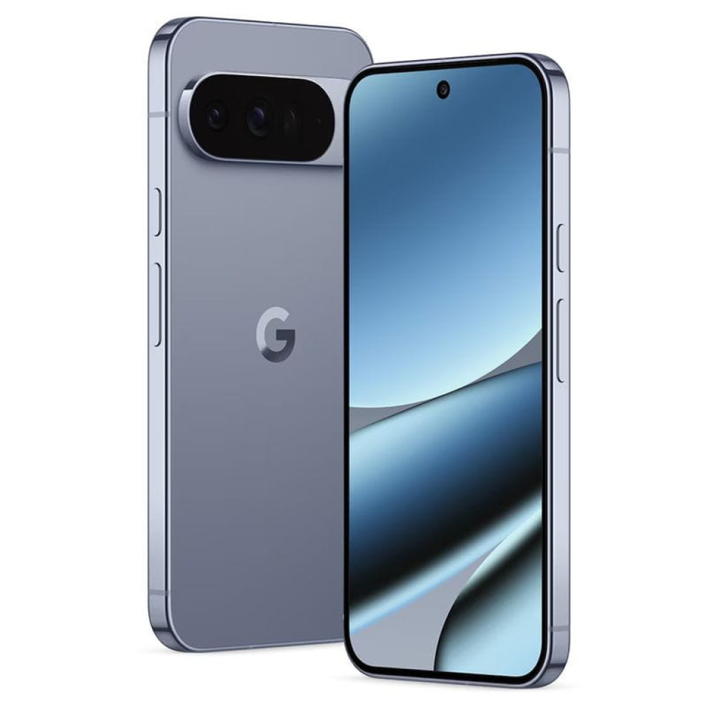 Google Pixel 10 Pro XL Piedra Lunar renovado excelente, acabado gris mate, triple cámara trasera en módulo horizontal y pantalla perforada sin bordes