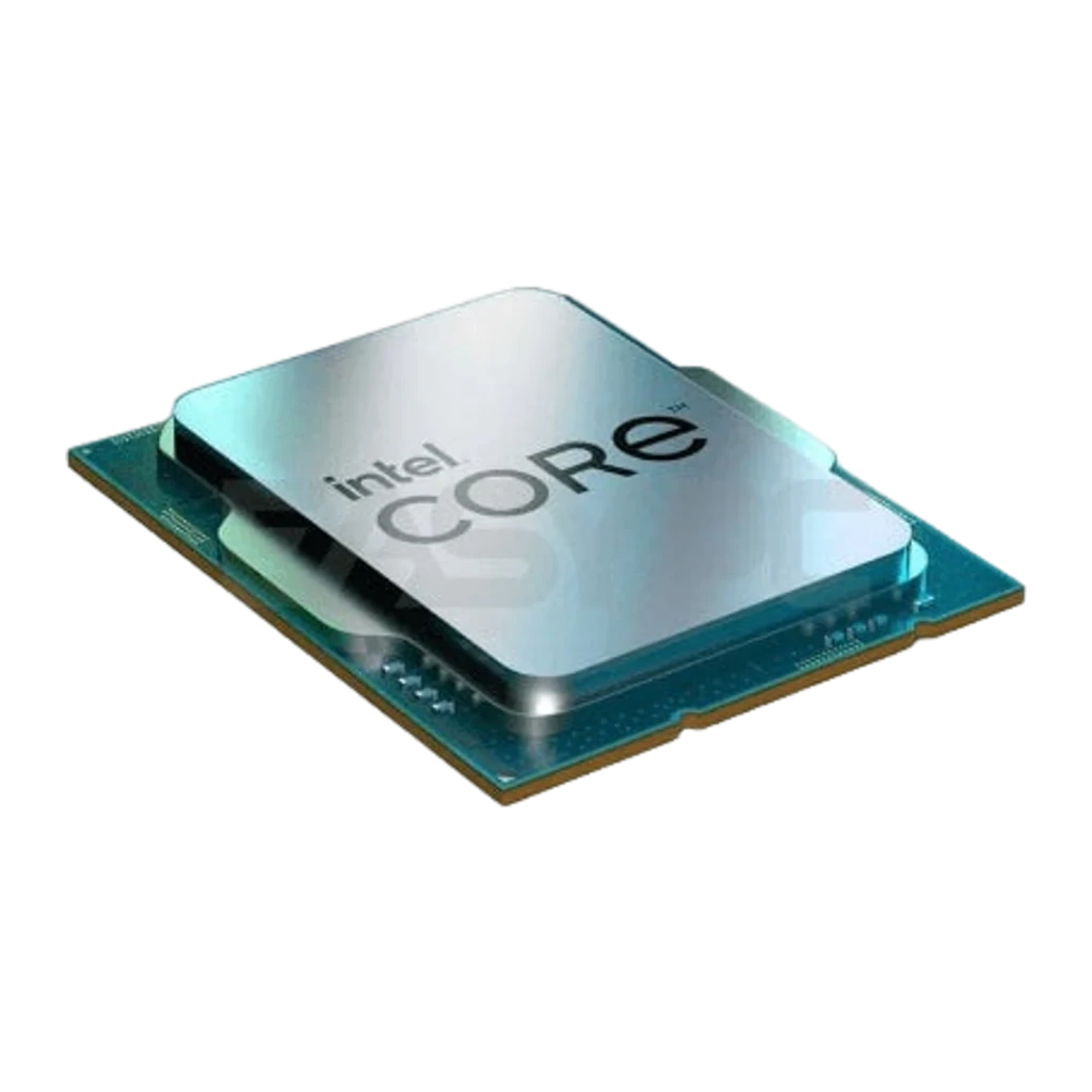 Intel Core i7-14700KF, vista en perspectiva: ángulo lateral que muestra IHS plateado, grosor del PCB y pines dorados