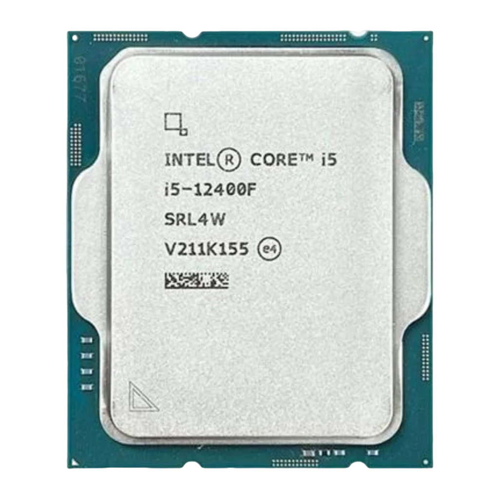 Intel Core i5-12400F LGA 1700 Tray, vista frontal real: IHS con serigrafía i5-12400F, código SRL4W y número de lote V211K155