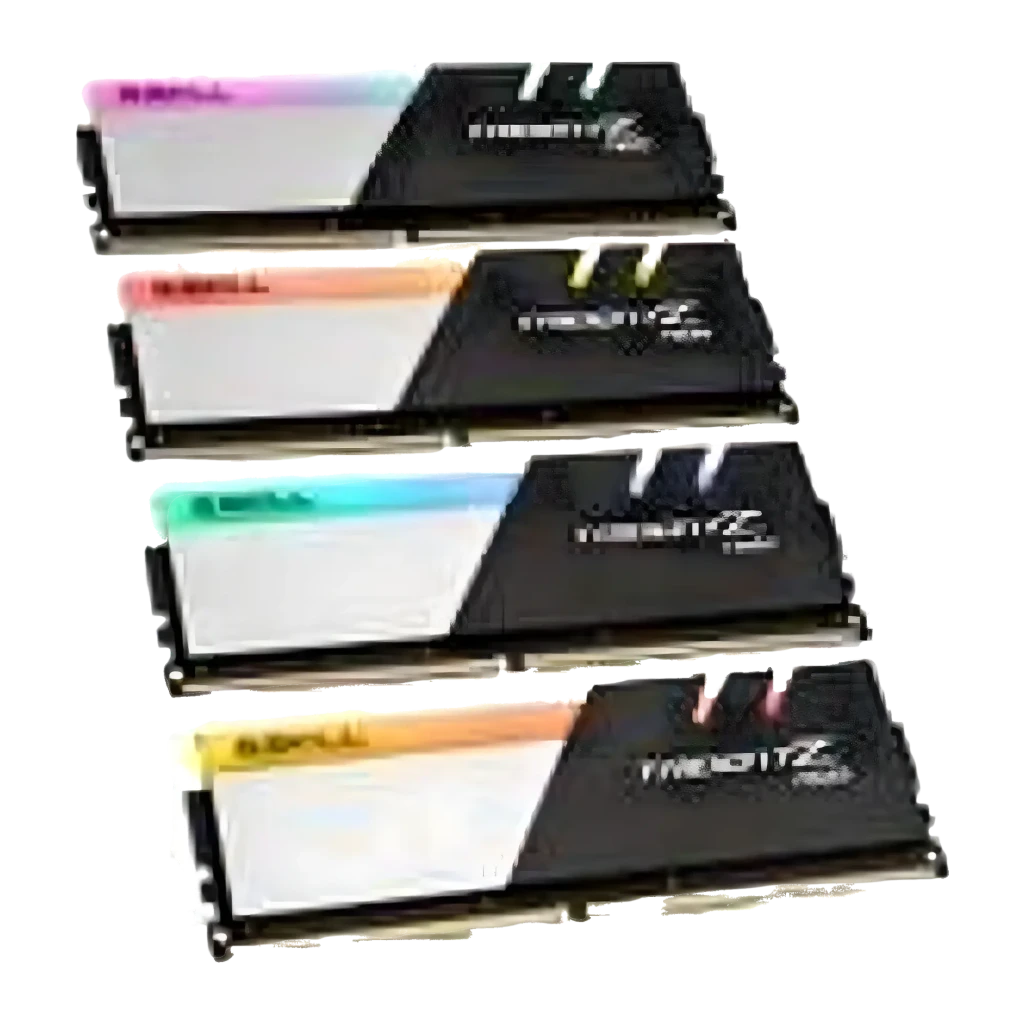 G.Skill Trident Z F4-3200C16Q-64GTZN 64GB Negro Plata, kit: 4 módulos DDR4 apilados con iluminación RGB multicolor