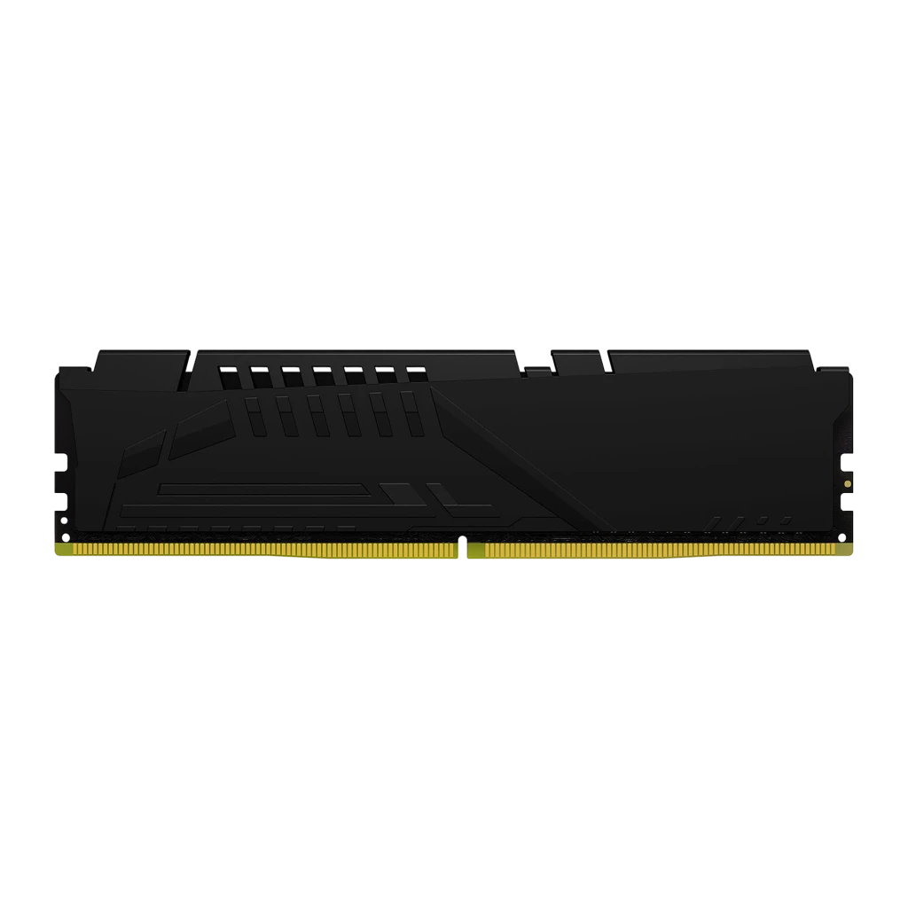 Kingston FURY Beast DDR5 6000 16GB Negro, vista trasera: reverso del disipador con ranuras de ventilación y conectores