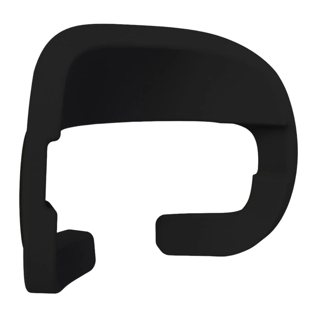Pimax Facial Foam Comfort Kit 15mm Espuma Facial: almohadilla negra ergonómica para visor VR, gruesa y suave, bordes redondeados y recorte para ajuste cómodo