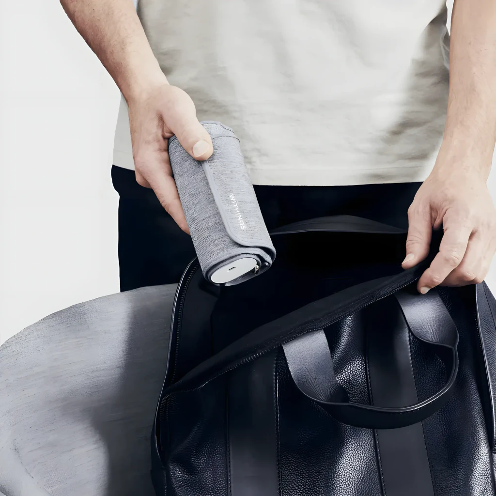 Nokia Tensiómetro BPM Connect Wi-Fi gris, uso: mano introduce manguito enrollado en bolsa negra de viaje