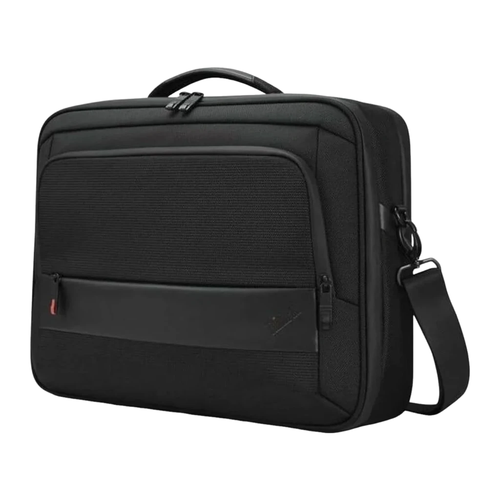 Lenovo Maletín ThinkPad Professional Topload Gen 2 16" negro, vista en ángulo: lateral derecho, correa de hombro y
