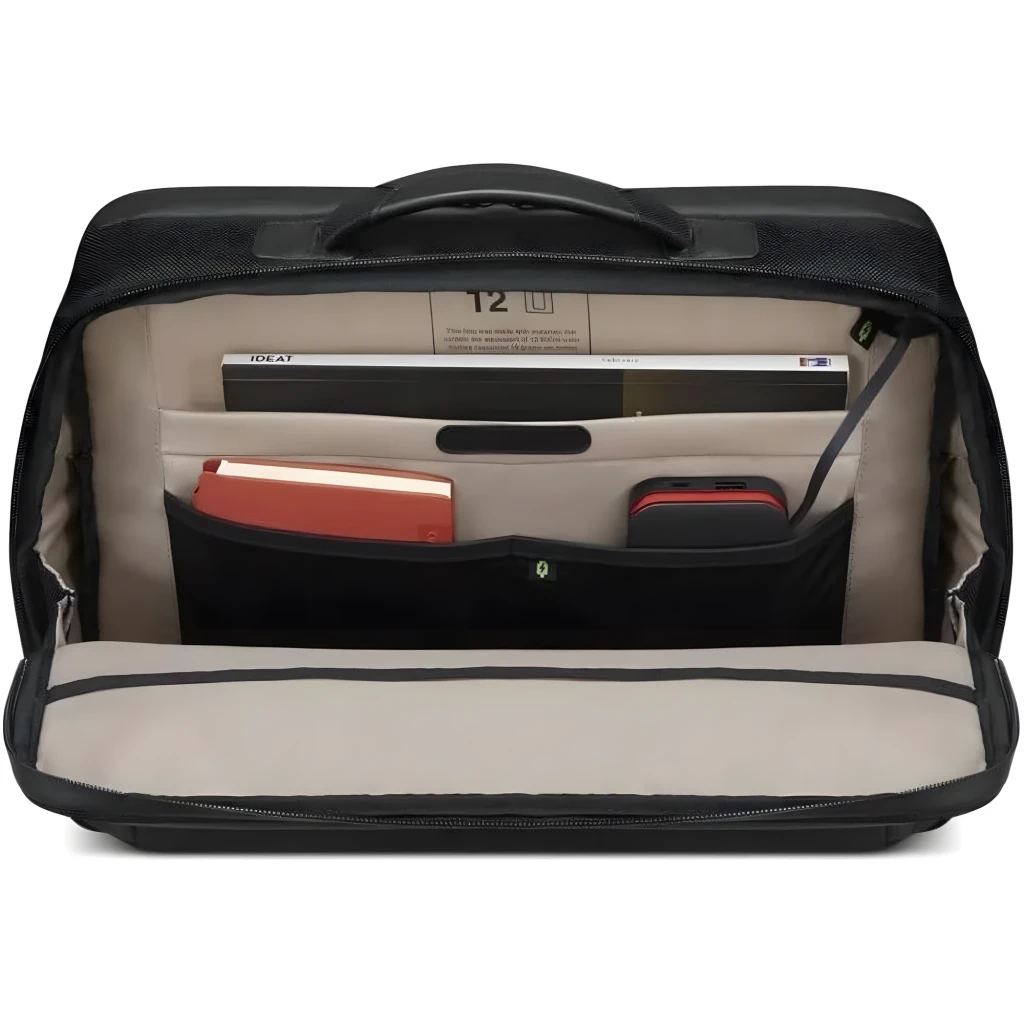 Lenovo Maletín ThinkPad Professional Topload Gen 2 16" Negro, interior abierto: compartimentos con portátil, libreta y disco