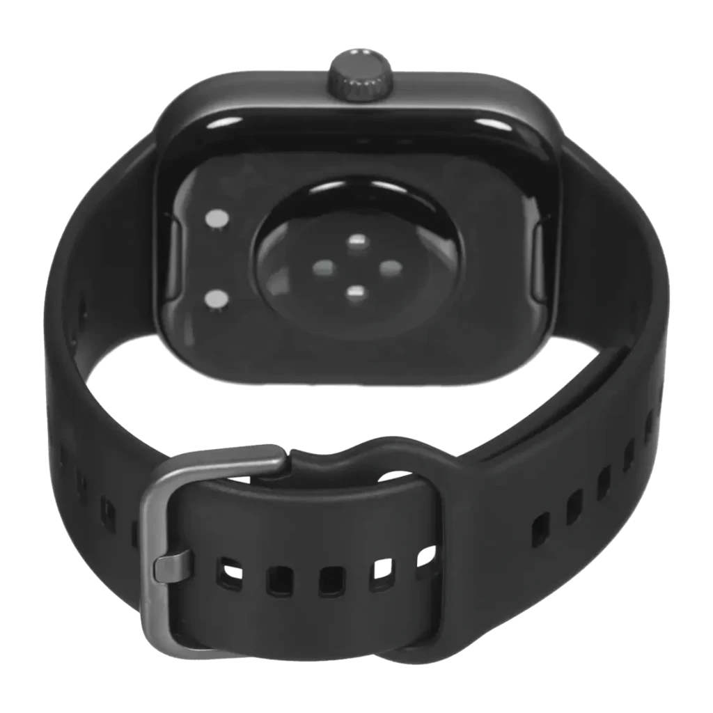 Honor Choice Watch 2 Pro Negro con correa de silicona ajustable, hebilla metálica y sensor trasero circular para llamadas Bluetooth y tensión arterial