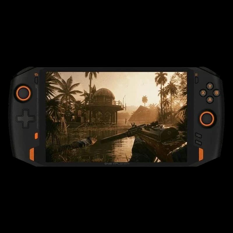 Onexplayer AMD Ryzen 7 4800U 16GB 1TB consola portátil 8,4 pulgadas color negro con acentos naranjas, joysticks duales, cruceta y botones ABXY Desprecintado