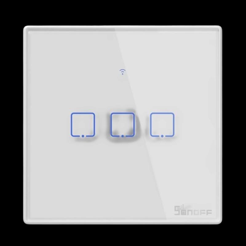 Sonoff T2EU3C-RF 433MHz 3 botones - Interruptor táctil inteligente programable