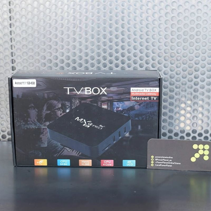 foto real de la caja del MXQ Pro 4K 1GB/8GB Android 10