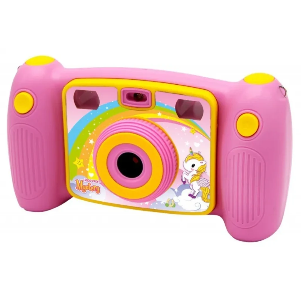 Easypix KiddyPix Mystery Rosa - Cámara para Niños - Color rosa, mirando hacia la derecha