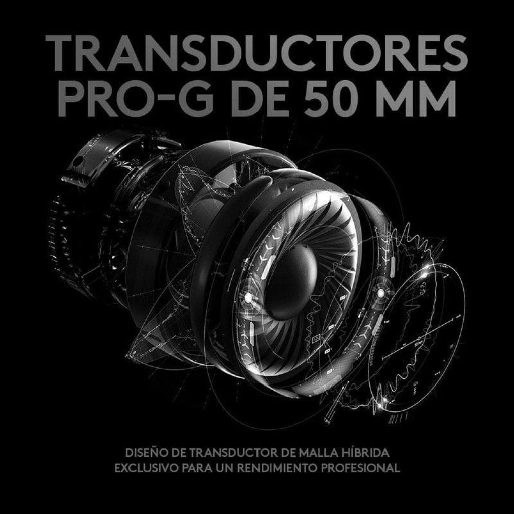 Logitech G Pro X Gaming 7.1 - Auriculares Gaming - Transductores
