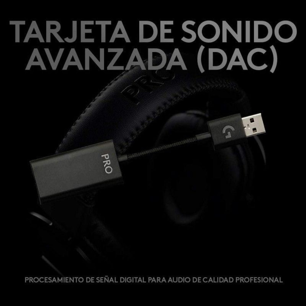 Logitech G Pro X Gaming 7.1 - Auriculares Gaming - Tarjeta de sonido