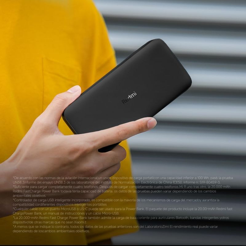 Puissant Xiaomi Redmi Power Bank 20000 mAh