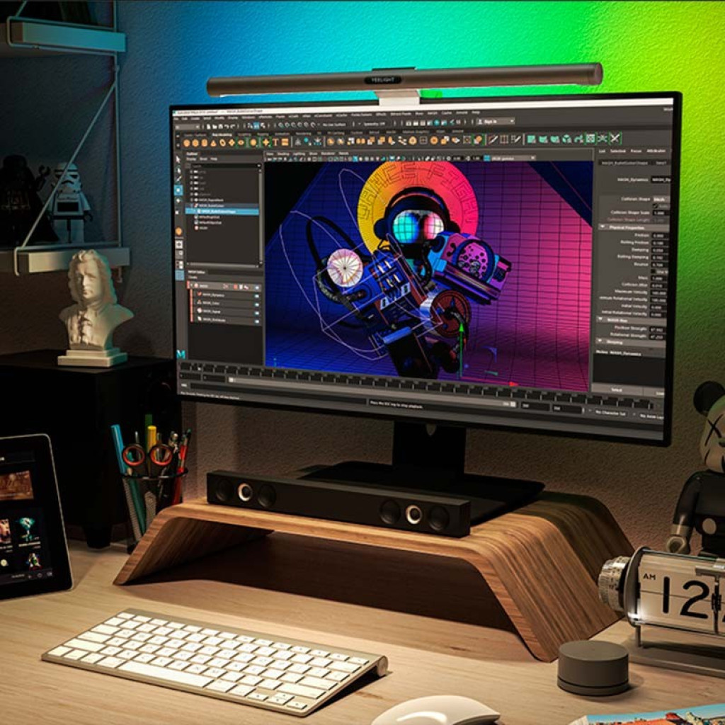 ajuste de brillo de la Lámpara inteligente para monitor Yeelight LED Screen Light Bar Pro
