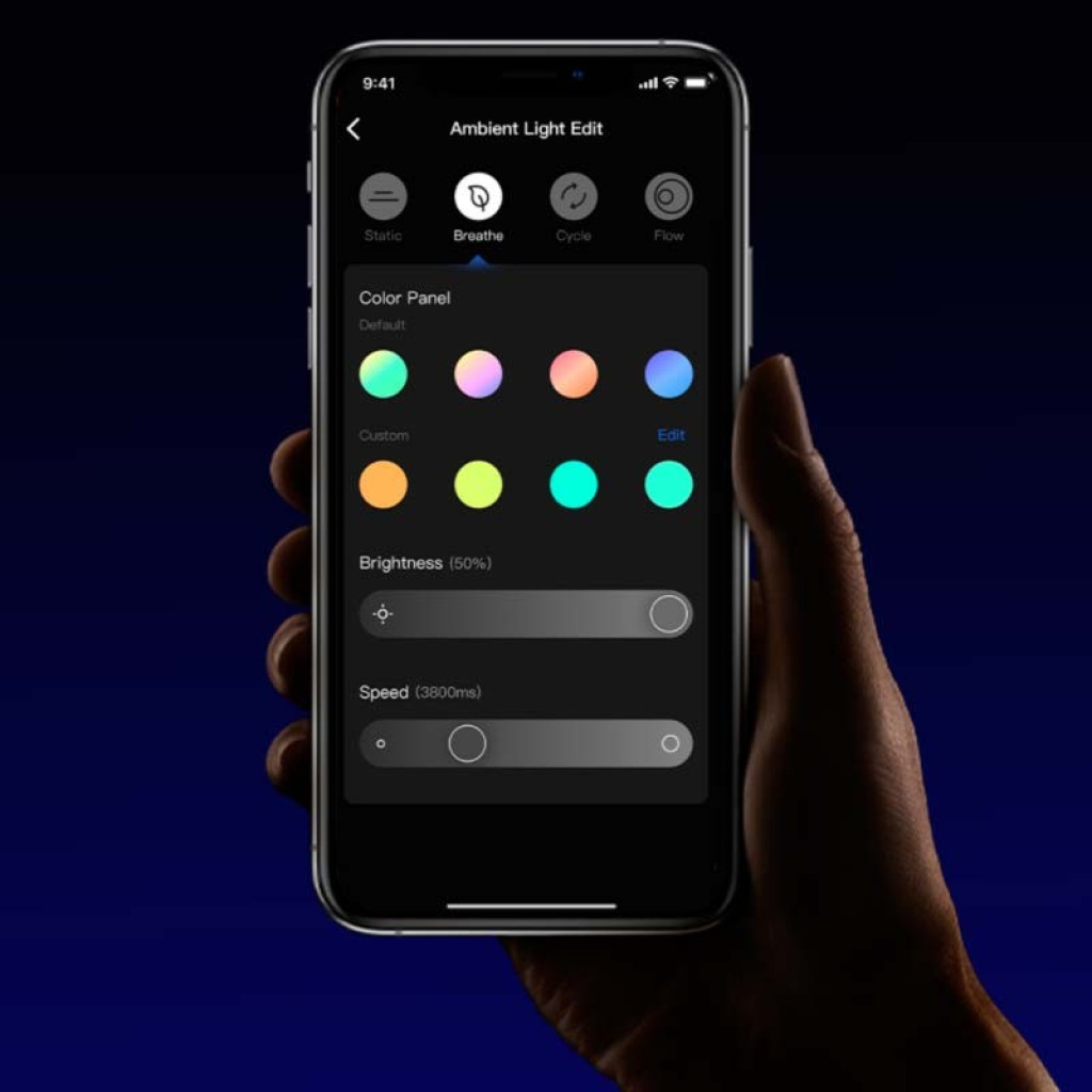 control vía APP de la Lámpara inteligente para monitor Yeelight LED Screen Light Bar Pro