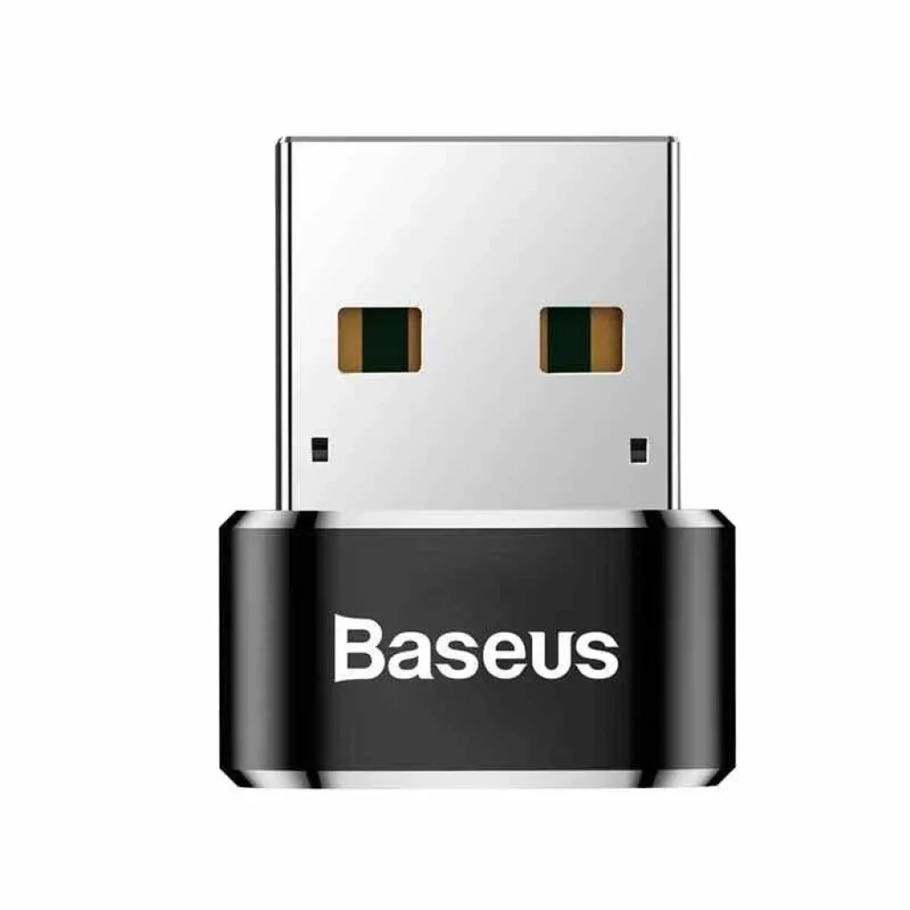 Baseus Adaptador USB a Tipo-C - Negro